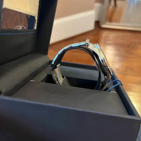 Never used Porsamo Blue Men’s Watch with diamonds.